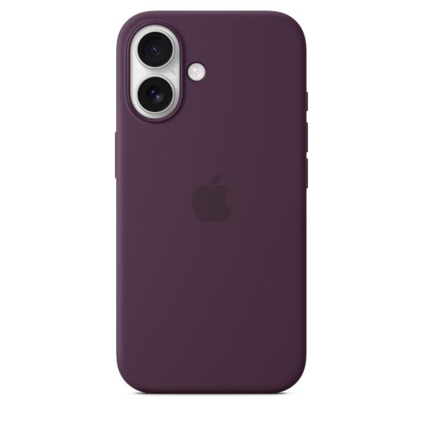 iPhone 16 Silicone Case with MS - Plum