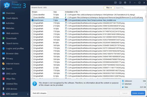 Ashampoo Privacy Inspector 35