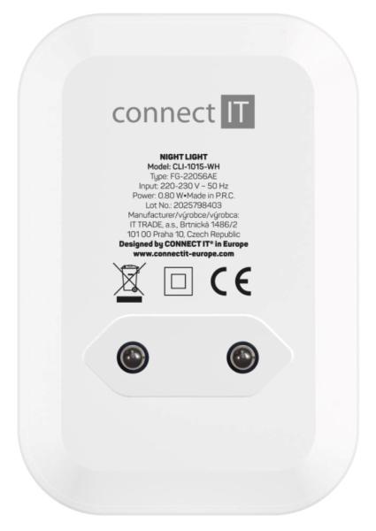 CONNECT IT Noční LED světlo Sparkle 1 Sensor,  teplé světlo,  bílá4