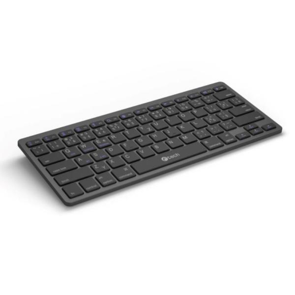 C-TECH Klávesnice KB-120S Dual mode,  bezdrátová,  BT5.0 + 2, 4GHz,  USB nano receiver,  CZ/ SK4