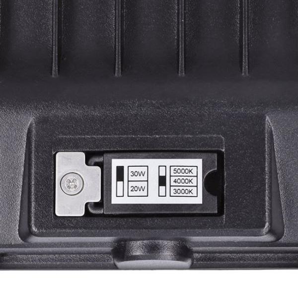 Solight LED reflektor se senzorem TOP,  30W,  max. 3900lm,  3CCT,  volitený výkon 100/ 66%,  IP65,  rychlospojka5