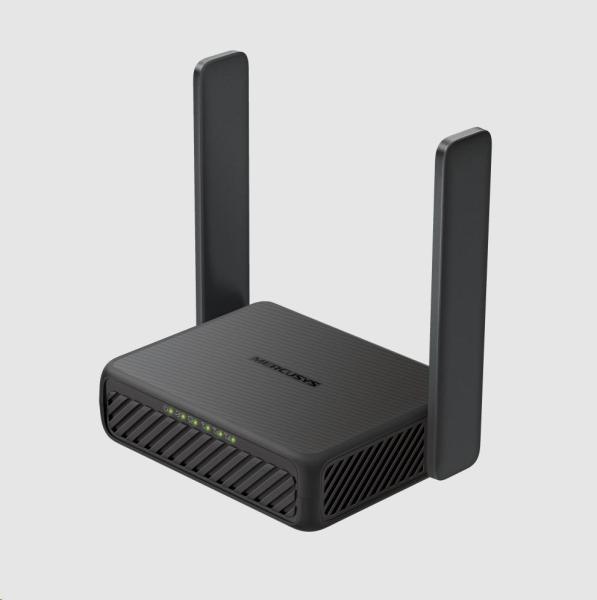 Mercusys MB113-4G WiFi4 router (N300,  4G LTE,  2, 4GHz,  1x100Mb/ s LAN/ WAN, 1x100Mb/ s LAN, 1xnanoSIM)