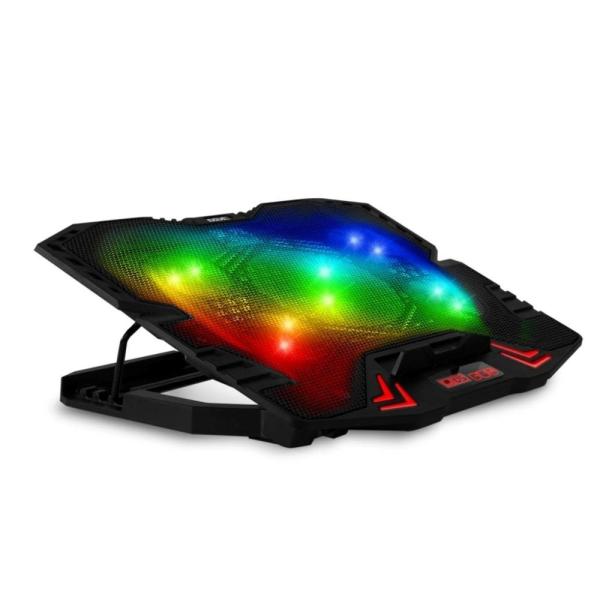 EVOLVEO Ania 5RGB, chladiaca podložka pre notebook do 15, 6", 5x ventilátor, RGB podsvietenie