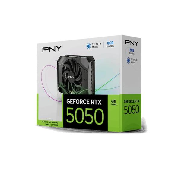 PNY VGA Nvidia GeForce RTX 5050 8GB Single Fan,  RTX 5050,  8GB GDDR6,  3xDP,  1xHDMI8