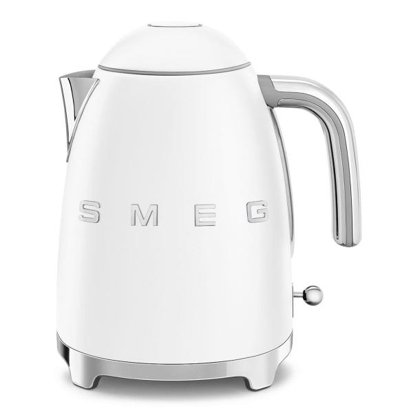 Smeg KLF03WHMEU,  rychlovarná konvice,  1, 7 l,  (7 šálků),  2400 W,  styl 50. let,  matná bílá