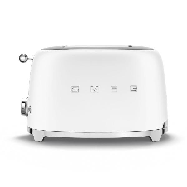 Smeg TSF01WHMEU toustovač /  topinkovač,  2 toasty,  6 úrovní opékání,  zásuvka na drobky,  styl. 50. let,  matně bílá3