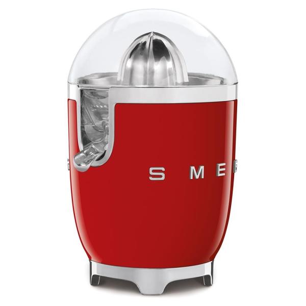Smeg CJF11RDEU citrusový odšťavňovač,  70 W,  manuální tlak,  univerzální kužel z nerezové oceli,  červený2