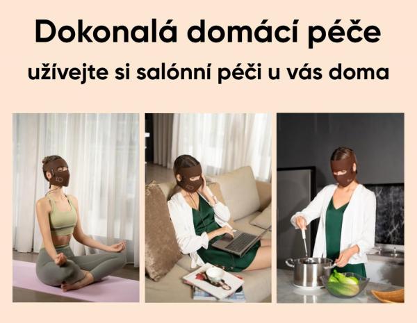 BAZAR - JOVS 4D v2 laserová světelná terapeutická maska - Poškozený obal (Komplet)6