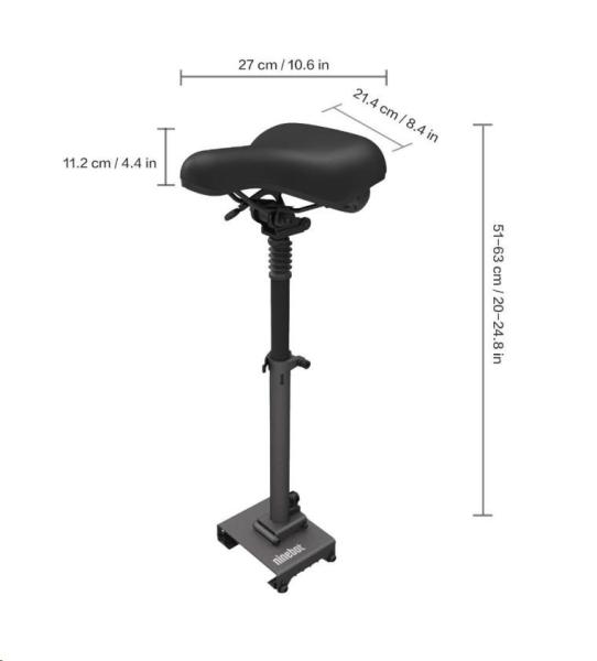 Skládací odpružené sedátko pro koloběžku Xiaomi Scooter Pro /  Pro 2 (Bulk)1