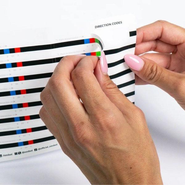 Ozobot samolepky s barevnými kódy1