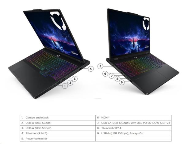 LENOVO NTB Legion Pro 5 16IAX10 - Ultra 9 275HX,  16"WGXGA, 32GB, 1TSSD, HDMI, RTX 5070 8GB,  W11H,  3 roky po registrácii9