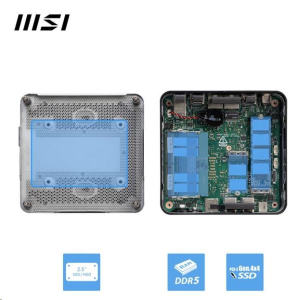 MSI PC Cubi NUC 1MG-244BEU,  Core 3 100U,  N/ A,  N/ A,  N/ A,  No OS,  Black6