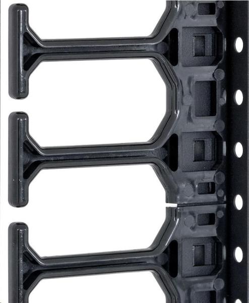 TRITON vertikální vyvazovací panel 22U,  jednořadý,  pro rozvaděče šířky 600/ 800mm z řady RMA,  RZA,  RDA,  RTA,  RYA,  černý0