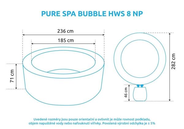 Intex Pure Spa Bubble HWS 8 NP vířivý bazén4