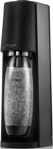 SodaStream Terra Black výrobník sody,  mechanický,  2x 1l láhev SodaStream Fuse,  bombička s CO2,  černý0