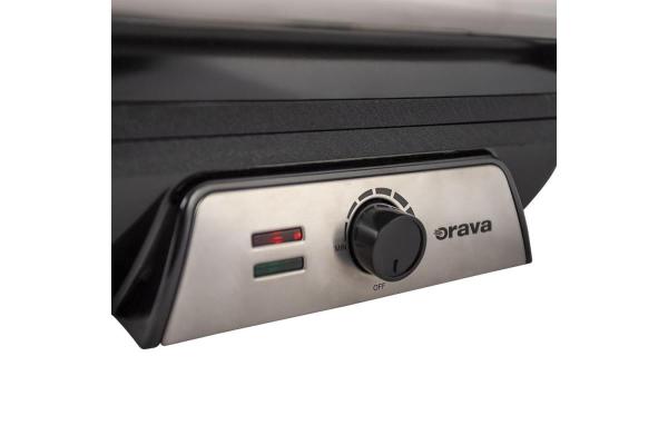 Orava Grillchef 4 elektrický kontaktní gril,  2000 W,  regulace teploty,  manuální ovládání,  tepelně izolovaná rukojeť5