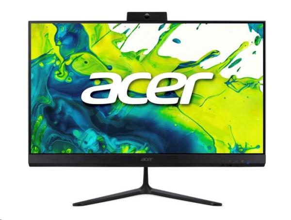 ACER PC AiO Aspire C24B-GCZN_LUBR35400U, Ryzen 3 5400U, 23.8"FHD, 8GB, 512GB SSD, Radeon, W11H, Black