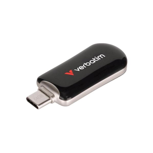 VERBATIM Flash Disk 512GB Plectra USB-C 3.0,  černá