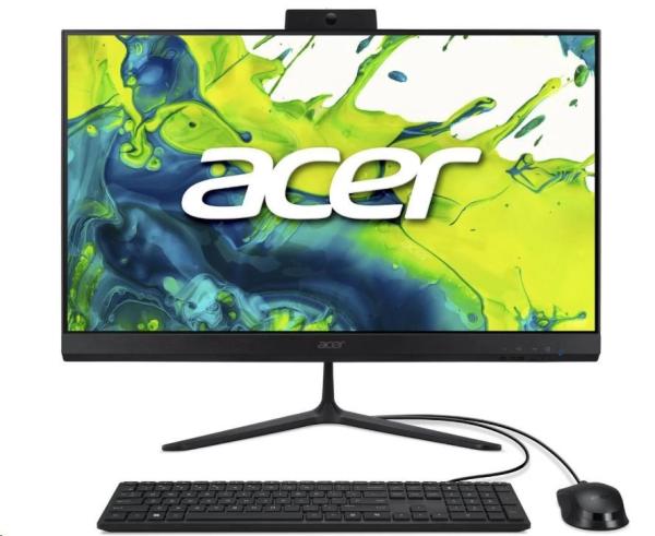 ACER PC AiO Aspire C24-2G_LUBR75825U_65W, R7 5825U, 23.8"FHD, 16GB, 512GB SSD, UHD, W11H, Black