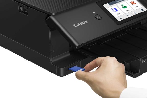 BAZAR - Canon PIXMA Tiskárna TS8750 Černá MF(tisk, kopírka, sken, cloud) A4,  15obr./ min.,  LCD,  USB,  Wi-Fi - Poškozený obal4