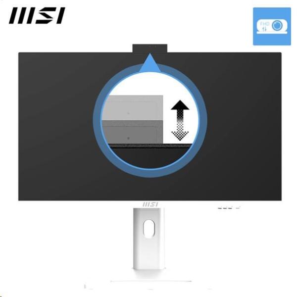 MSI PC AiO Modern AM273QP AI 1UM-429XEU,  Ultra 7 155H,  27" WQHD,  Anti-Glare,  16GB,  512GB SSD,  N/ A,  No OS,  White9