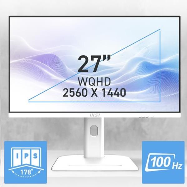 MSI PC AiO Modern AM273QP AI 1UM-429XEU,  Ultra 7 155H,  27" WQHD,  Anti-Glare,  16GB,  512GB SSD,  N/ A,  No OS,  White6