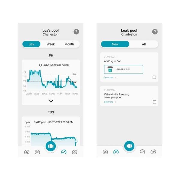 Ondilo ICO Pool V2 Essential +,  chytrý monitor vody a kalibrační sada - solná dezinfekce4