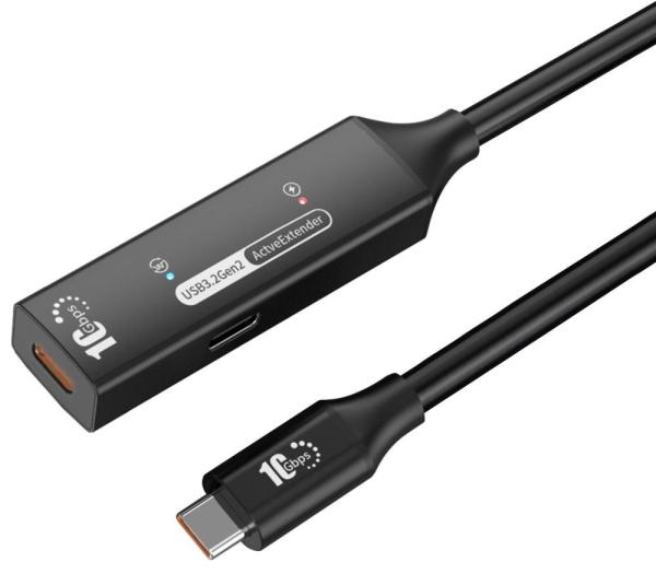 PremiumCord USB-C repeater + kábel USB-C, 10m