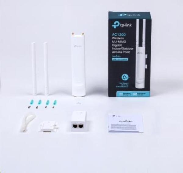 TP-Link EAP225-Outdoor-venkovní OMADA WiFi5 AP v3.20 (P/ N:1700000047) (AC1200, 2, 4GHz/ 5GHz, 1xGbELAN, 1xPoE-in)4