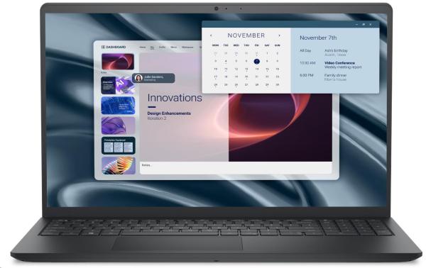 Dell Pro 15 Essential/ PV15250/ 3-100U/ 15, 6"/ FHD/ 8GB/ 512GB/ Intel int/ W11P/ Black/ 3R NBD