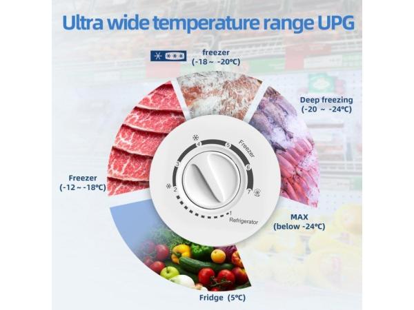 CHiQ FCF98DE pultový mrazák,  99l,  -24 °C do 5 °C (mrazák - lednice),  low frost,  + 12 let záruka na kompresor4