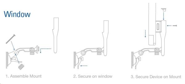 UBNT NanoStatio Mount NS-WM [držiak pre všetky typy nanostaníc na okno/ stenu]3