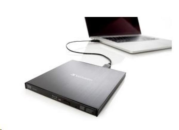 VERBATIM Slimline Blu-ray Rewriter USB 3.0 Bezplatný BR disk 25 GB (CD DVD BD Mdisc)4