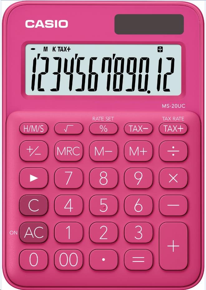 CASIO kalkulačka MS 20UC RD,  Stolní kalkulátor1 