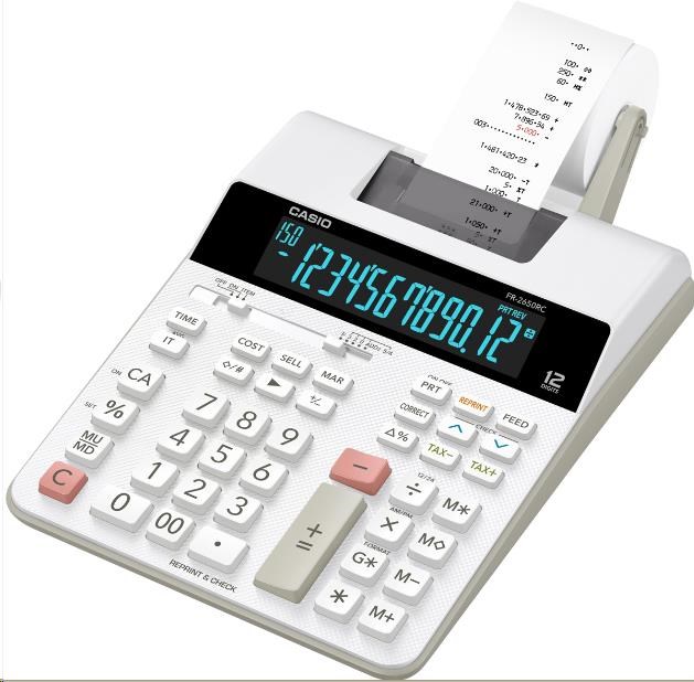 CASIO kalkulačka FR 2650 RC,  Tiskový klakulátor0 