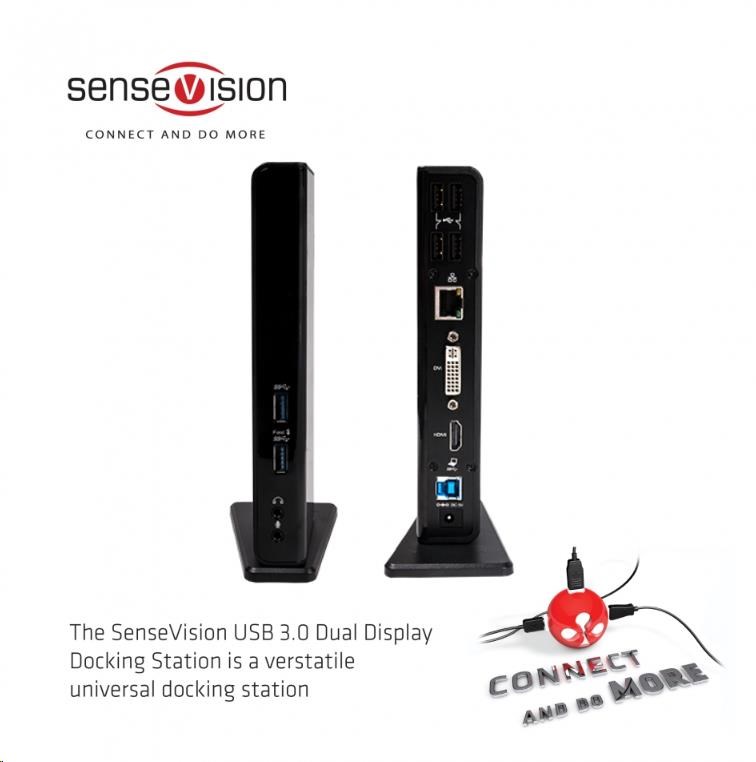 Club3D Dokovací stanice USB 3.0 Type A Dual Display1 
