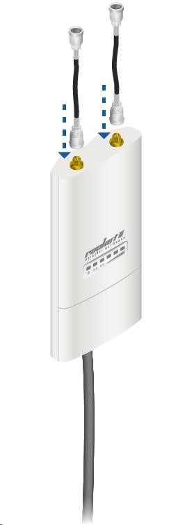 UBNT airMAX všesmerová anténa AMO-2G10 [všesmerová anténa MIMO,  2.4GHz,  10dBi,  raketová súprava]3 