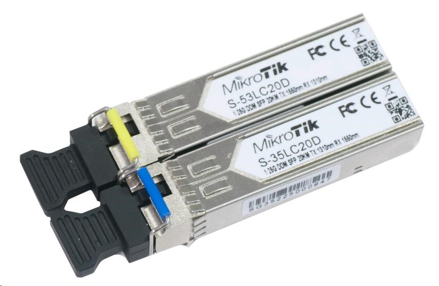 Mikrotik SFP (miniGBIC) modul S-35/ 53LC20D,  SM,  20km,  1.25G0 