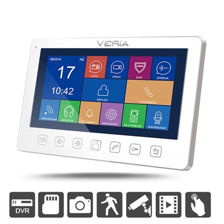 Veria LCD monitor videotelefonu  7076B bílý1 