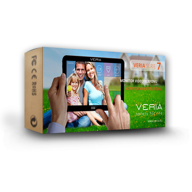 Veria LCD monitor videotelefonu  7076B bílý0 