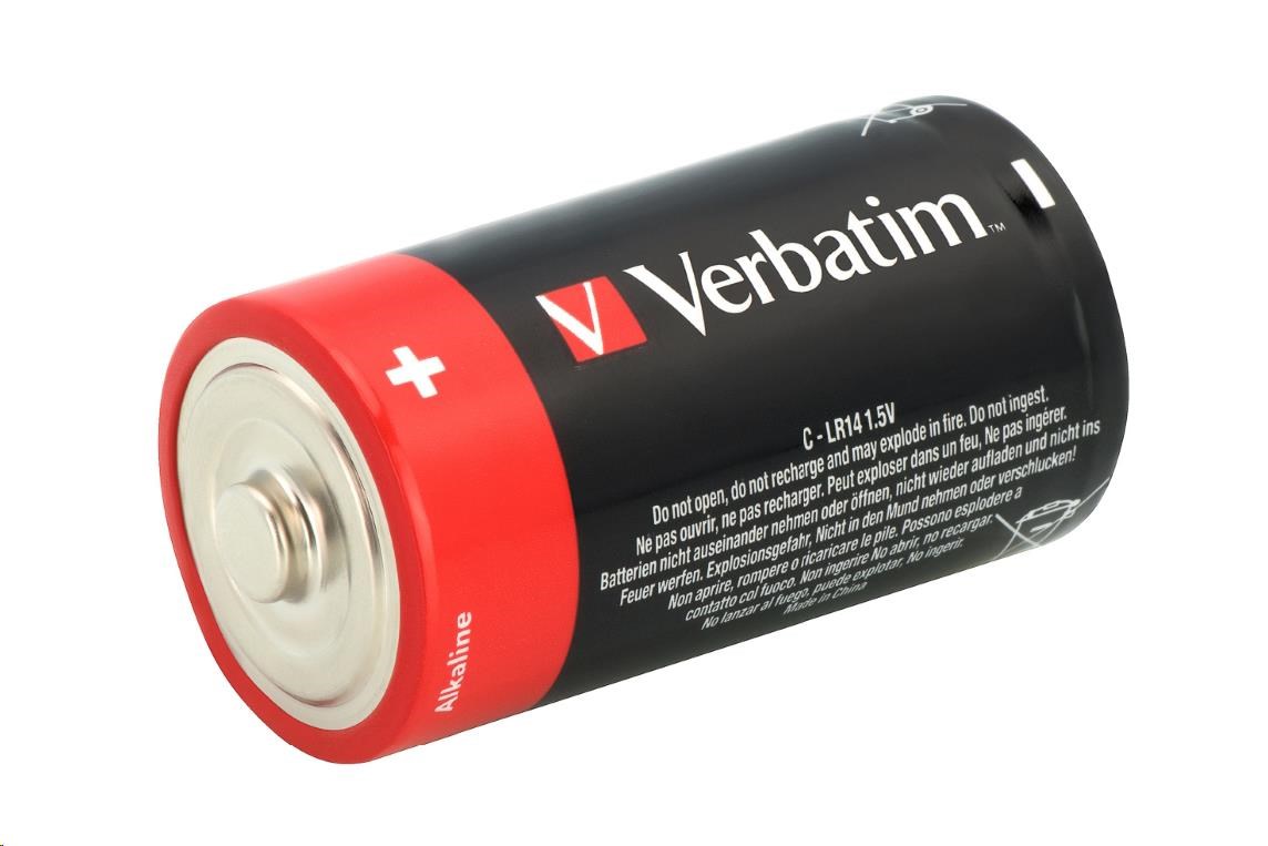VERBATIM Alkalické baterie C,   2 PACK /  LR141 