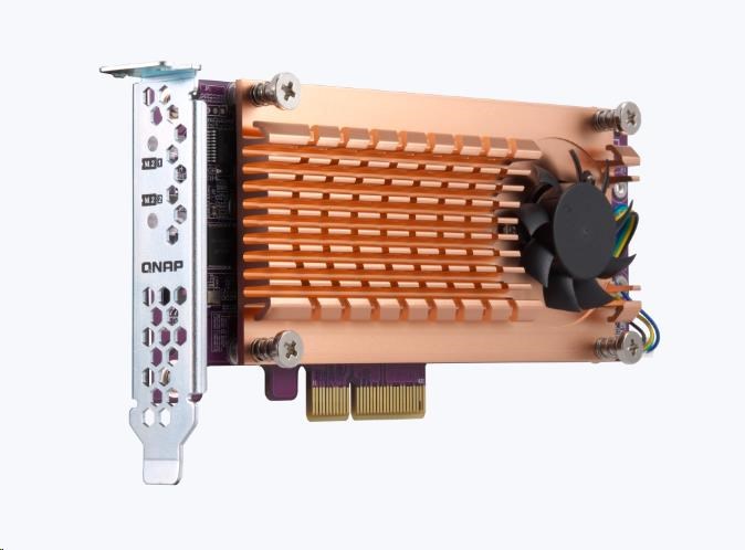 QNAP QM2-2S-220A rozšiřující karta 2xM.2 NVMe 2280/ 22110 PCIe Gen2x2 pro PC i NAS3 