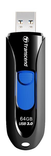 TRANSCEND Flash disk 64GB JetFlash®790,  USB 3.1 (R:90/ W:30 MB/ s) čierna/ modrá1 