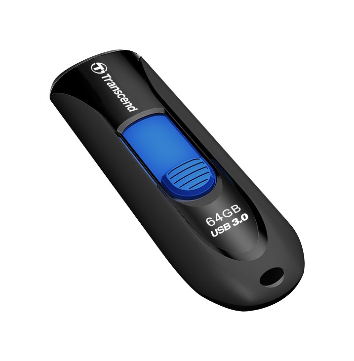 TRANSCEND Flash disk 64GB JetFlash®790,  USB 3.1 (R:90/ W:30 MB/ s) čierna/ modrá2 