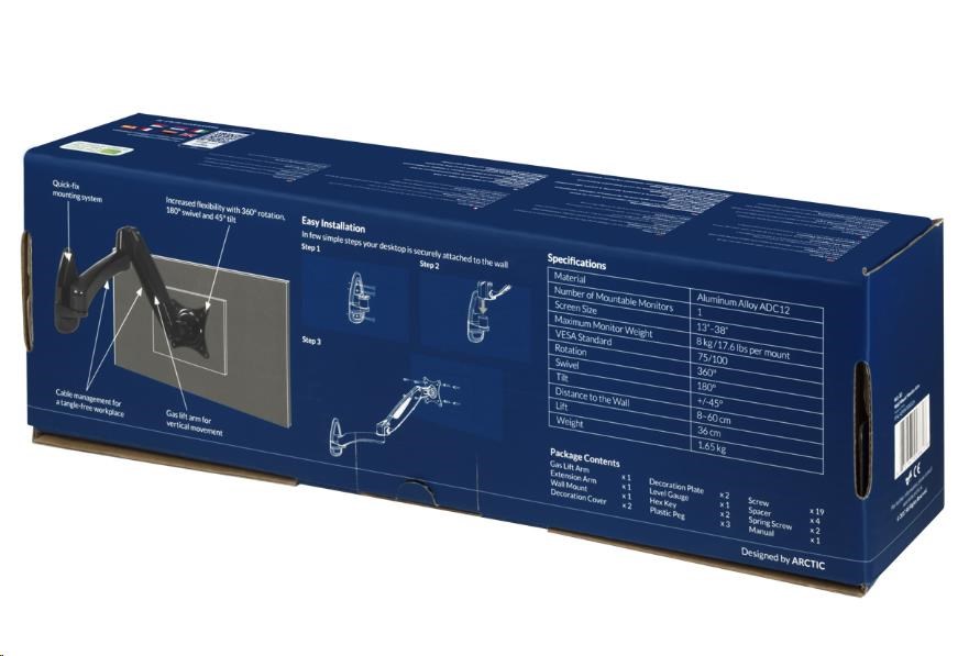 Nástenný držiak ARCTIC pre monitor W1-3D10 