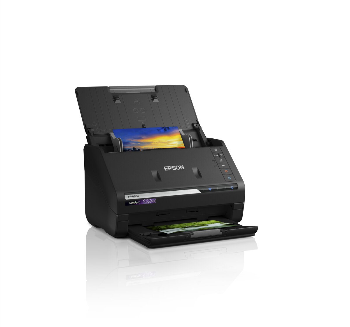 Skener EPSONFastFoto FF-680W,  A4,  600x600 dpi,  24 bitov farebnej hĺbky,  USB 3.0,  Bezdrôtová sieť LAN0 
