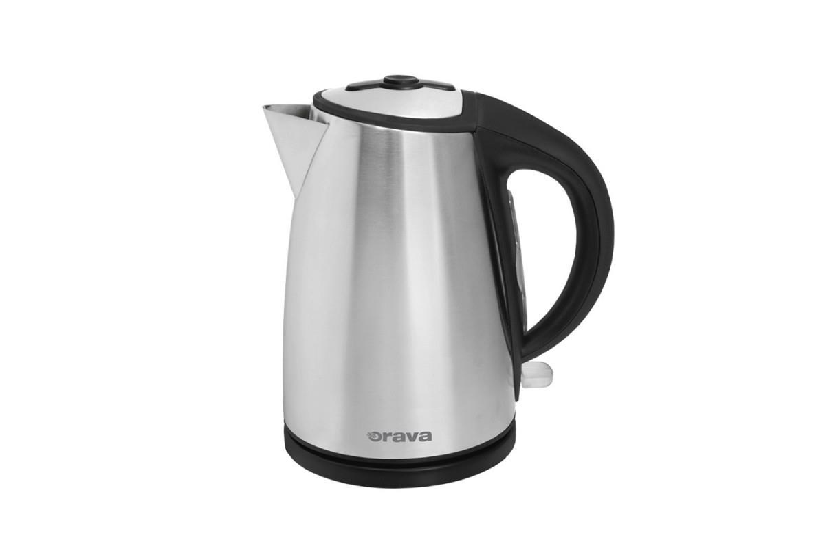Orava VK-3717 rychlovarná konvice,  2000 W,  1.7 l,  automatické vypnutí,  stříbrná0 