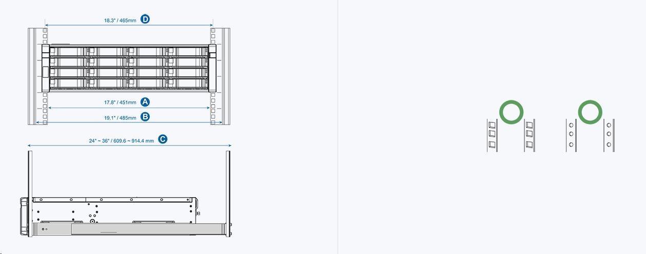 QNAP RAIL-E02 sada kolejnic pro ES servery,  ližiny0 