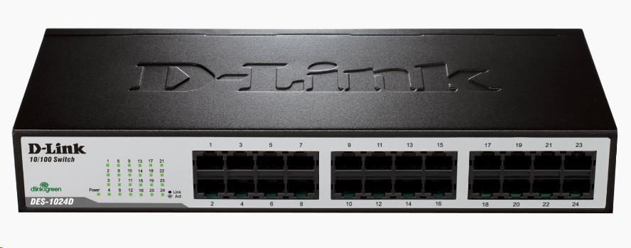 D-Link DES-1024D 24-portový 10/ 100 stolový/ pozemný prepínač0 