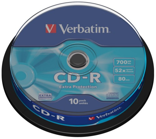 VERBATIM CD-R(10-Pack)Spindle/ EP/ DL/ 52x/ 700MB0 